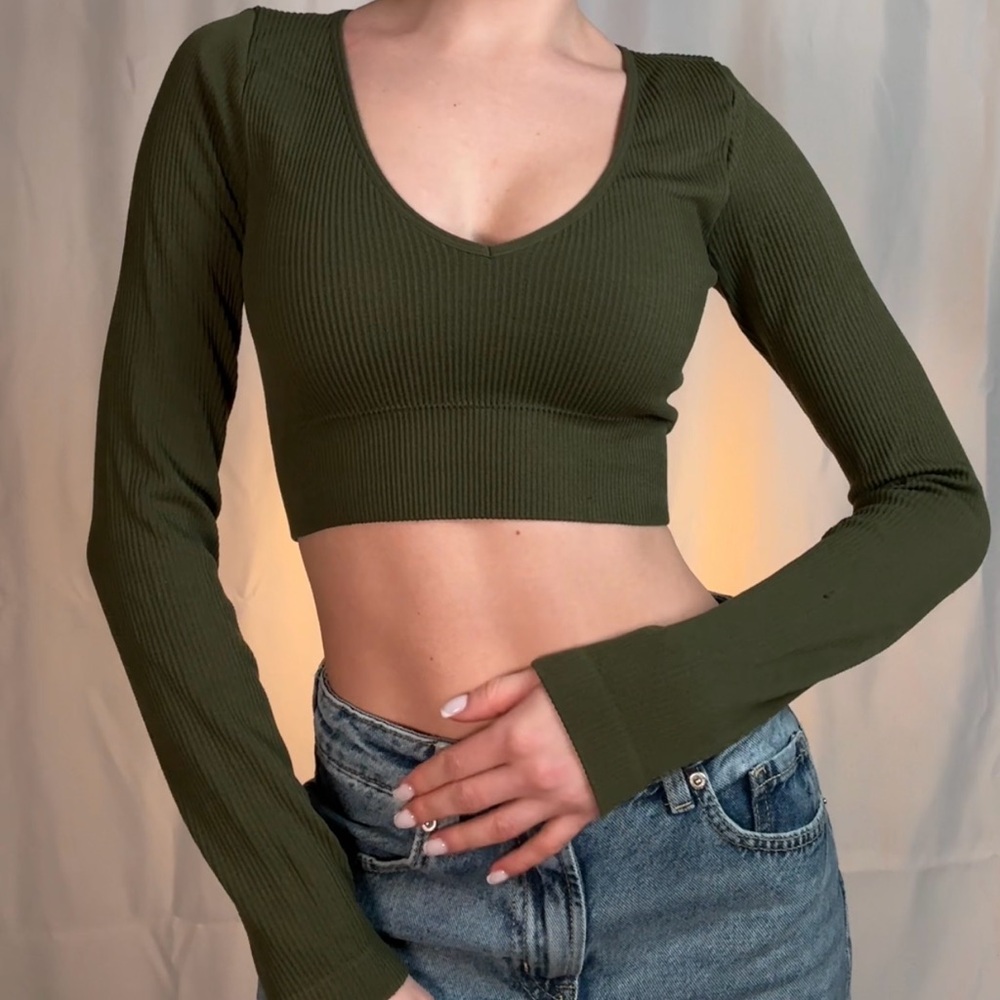Woman’s Crop top Deep green Garage XS